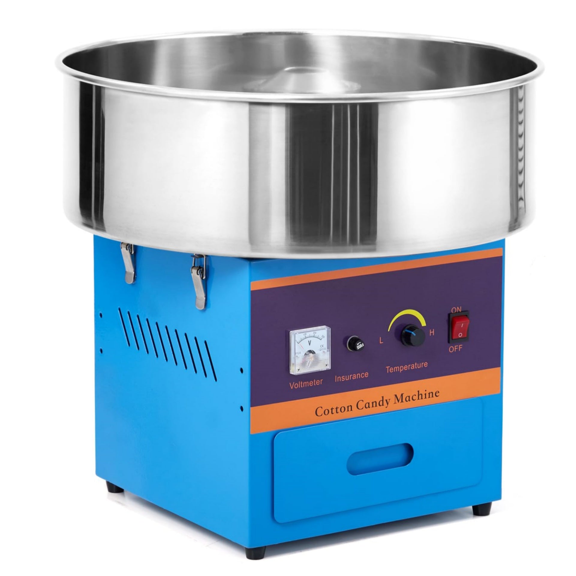 US GARVEE Cotton Candy Machine Commercial 1000W Electric Cotton Candy Machine Cotton Candy Maker Pink