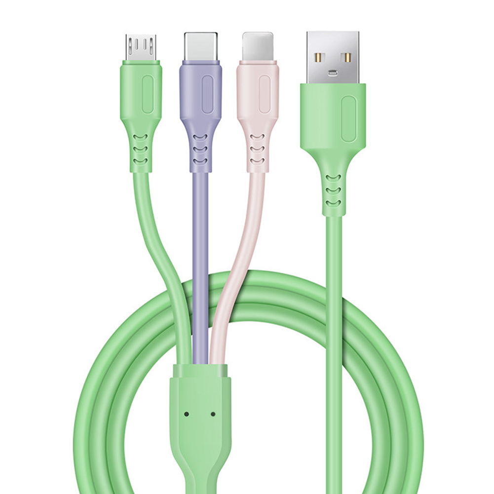 3-in-1 Data Cable Fast Charger Charging Cable Charger Wire Compatible For Ios Android Type-c Interface Iphone 1.2m
