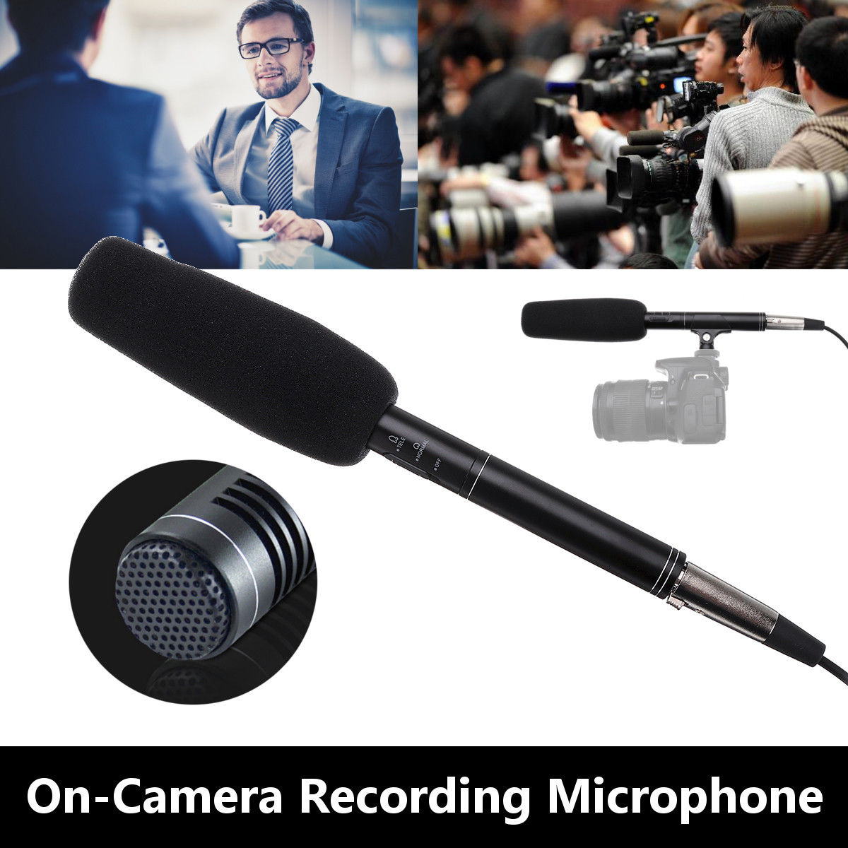 Wholesale Professional Condenser Microphone for Reporter Interview Live