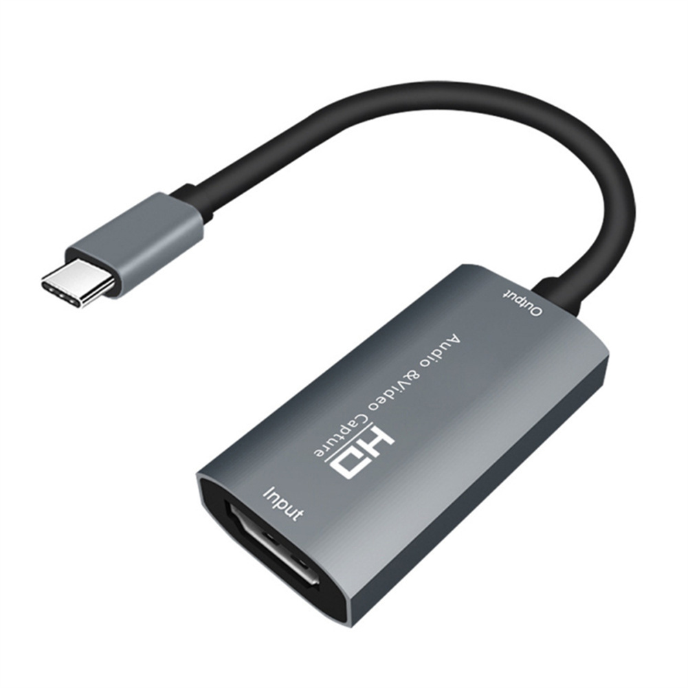 4k Hdtv Video Capture Card Usb Type C Capture Card Dongle Adapter For Game Recording Live Streaming Broadcast grey