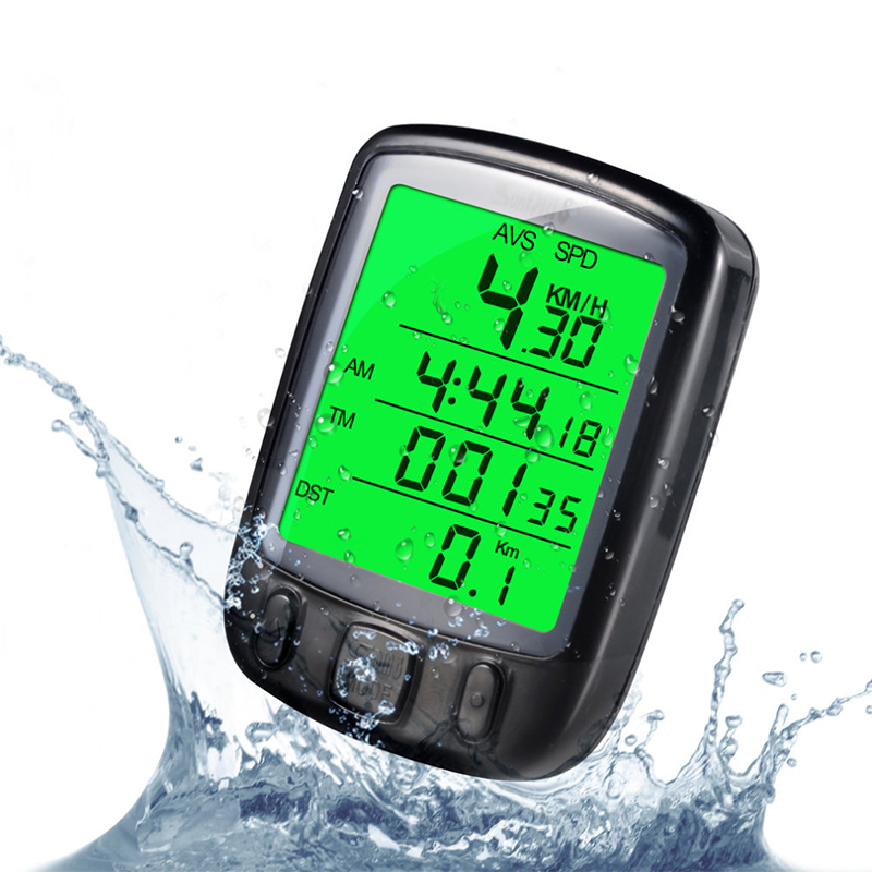 [EU Direct] Multifunction Wireless/Wired Waterproof Bicycle Stopwatch Speedometer Odometer