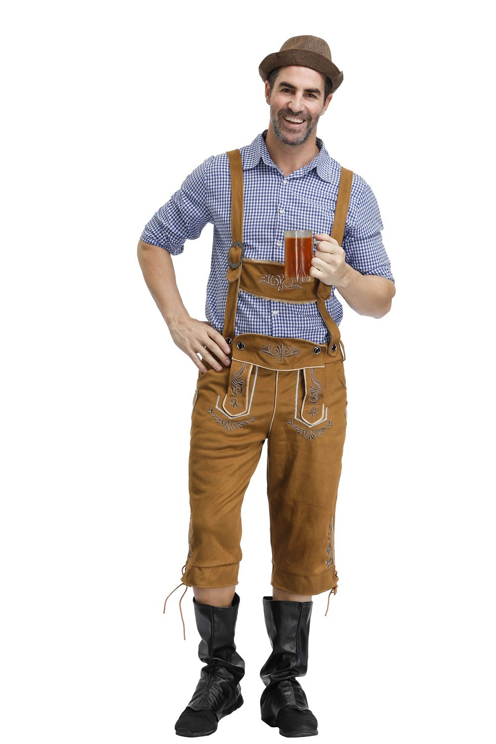 Men Bavarian Traditional Costume Oktoberfest