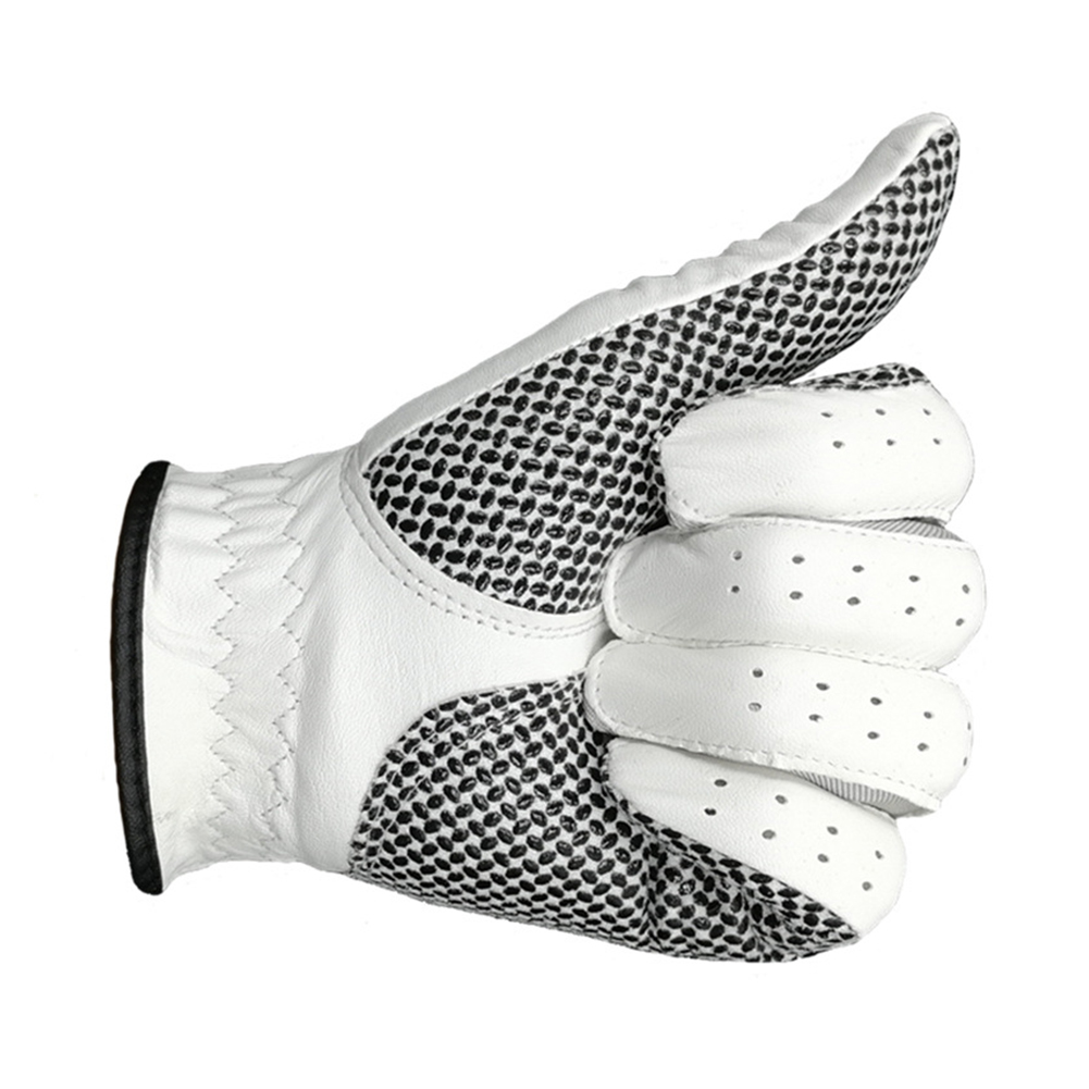 Men Left Hand Golf Glove Sheepskin Slip Resistant Wear Resistant Breathable for Sports left hand27#