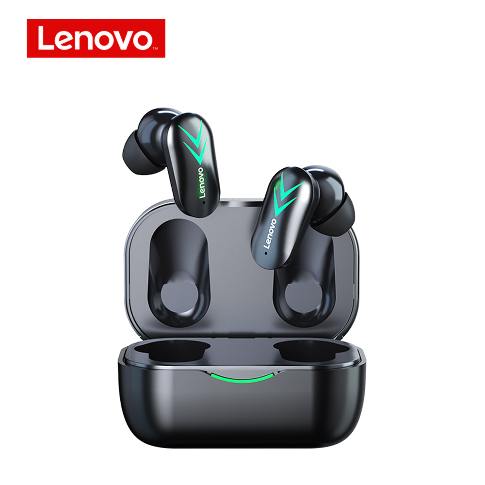 Original LENOVO Xt82 Wireless Bluetooth-compatible Headset Power Display Touch-control Mobile Gaming Headphones With Mic black