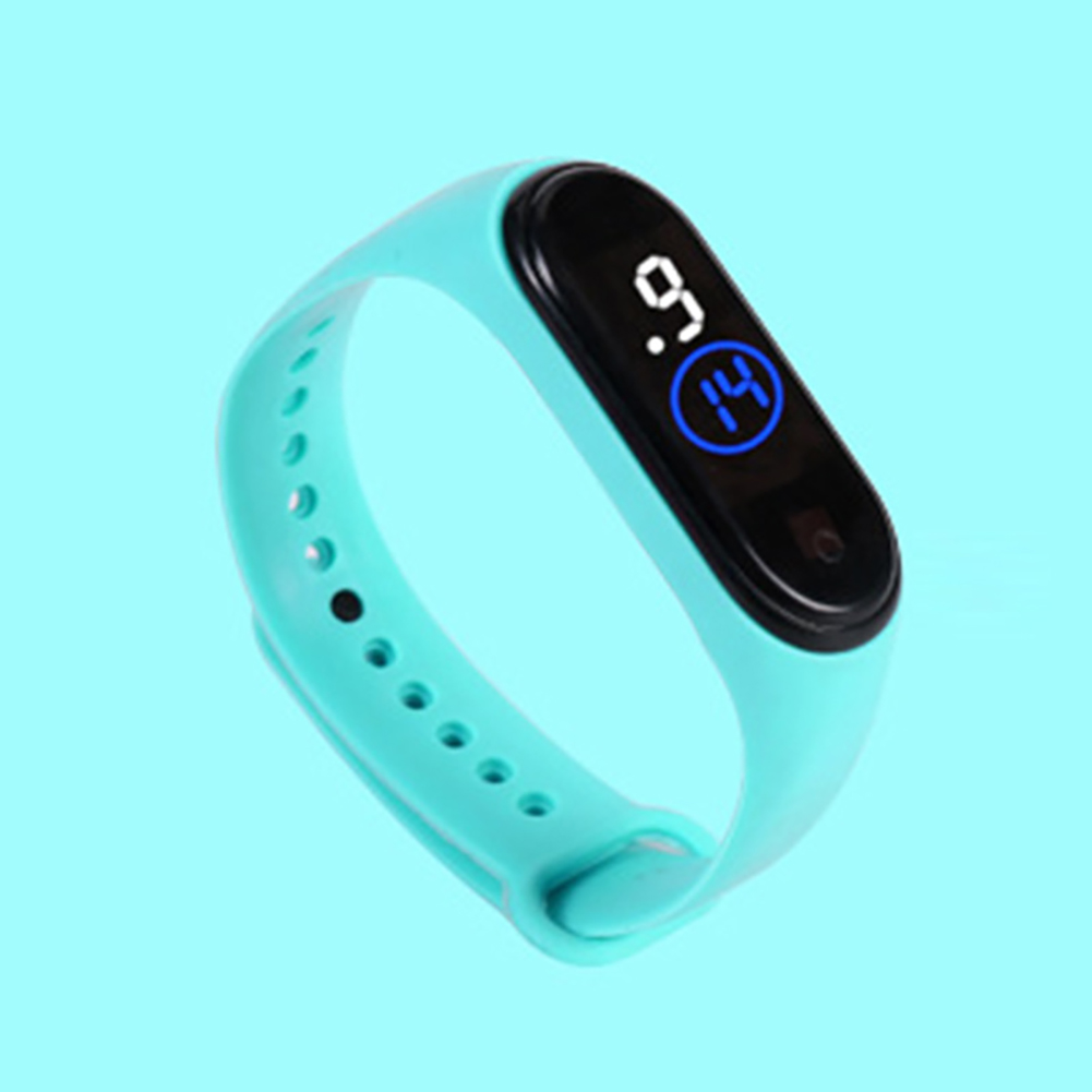 Waterproof M4 LED Muamaly Digital Watches Touch Control Sports Casual Stylish Boys Girls Watch blue