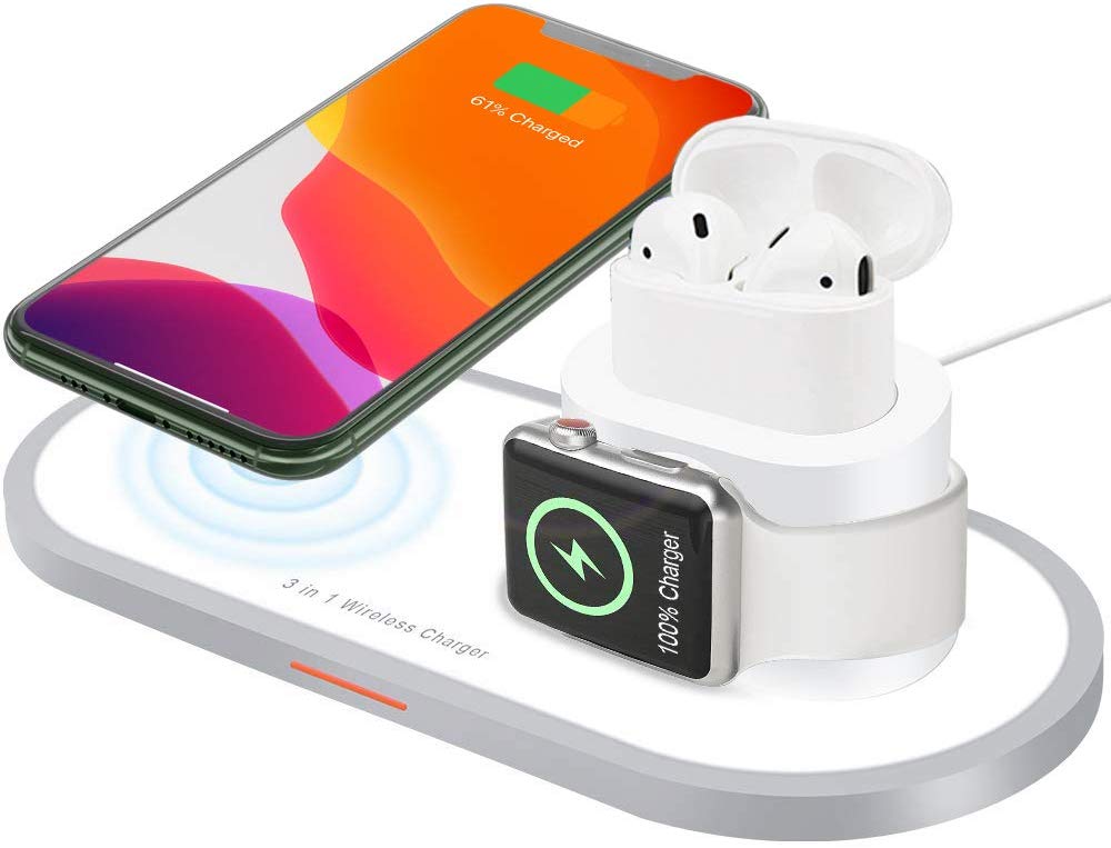 Wholesale 3-in-1 Wireless Charger for Apple iWatch/iPhone/AirPods ...