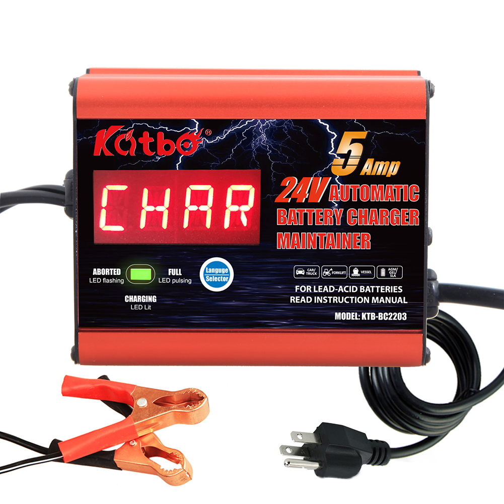 Car Truck Battery Charger 24V 5A Lead-acid Batteries Battery Charging Adapter