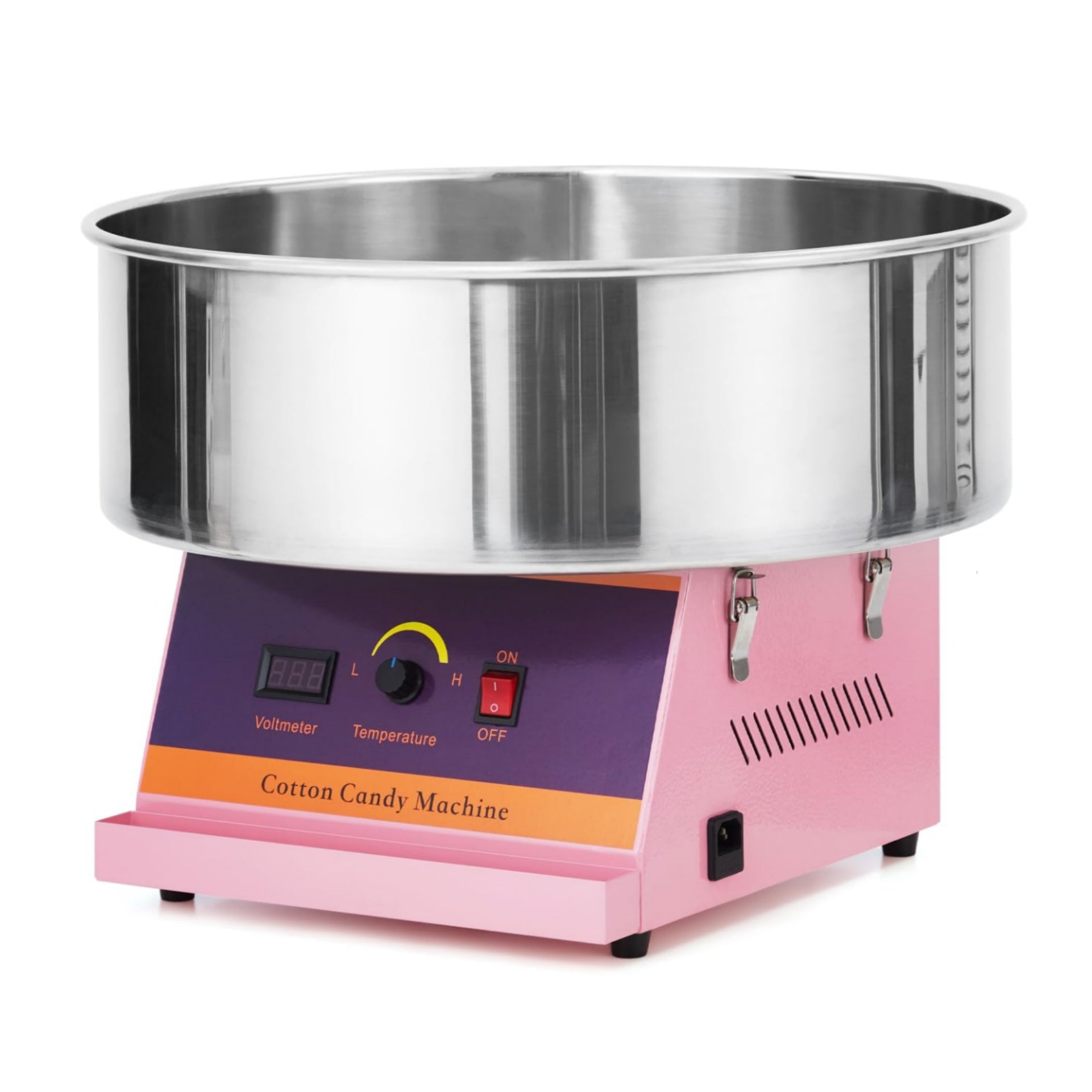 US GARVEE Electric Commercial Cotton Candy Machine 1030W Candy Floss Maker with Stainless Steel Bowl