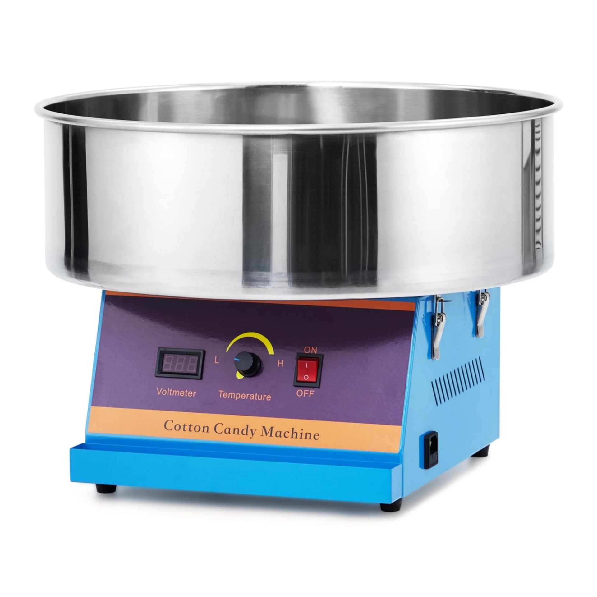US GARVEE Electric Commercial Cotton Candy Machine 1030W Candy Floss Maker with Stainless Steel Bowl