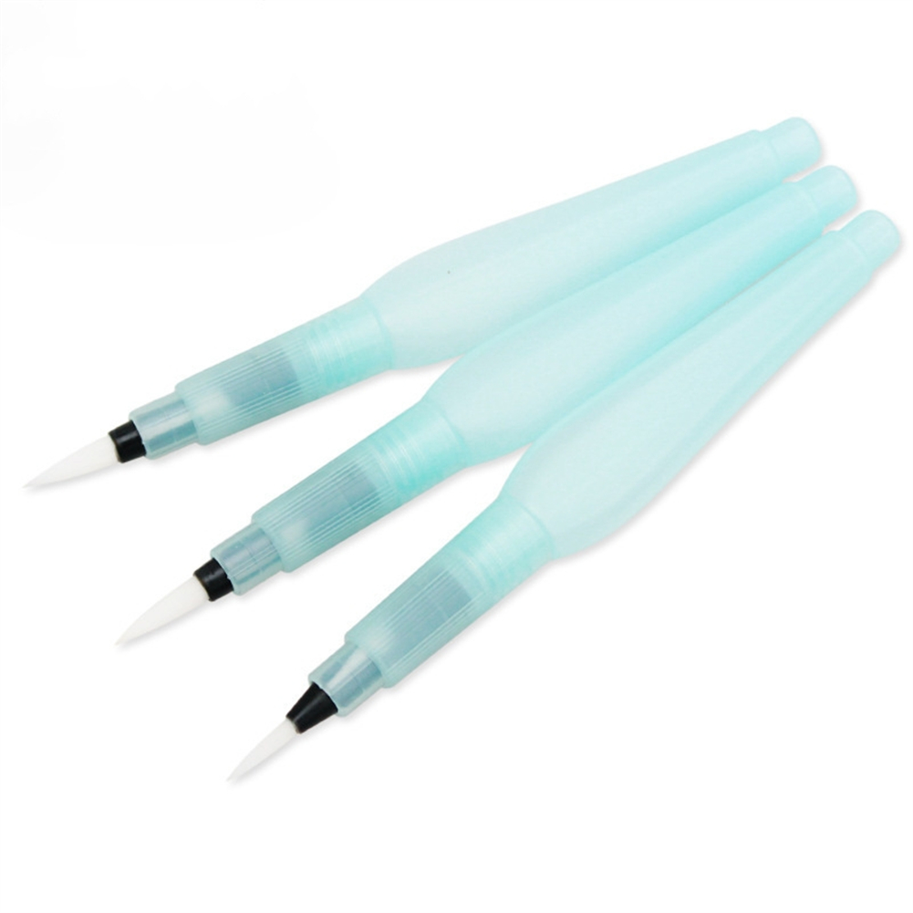 3pcs Portable Watercolor Brush Pen Set Paint Water Color Brush Pencil Painting