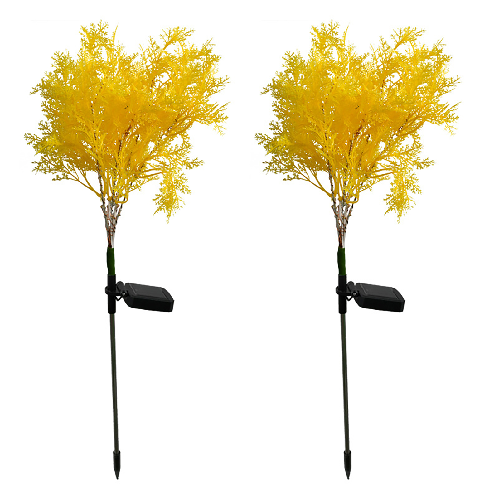 2pcs Solar Garden Lights With 1.2v600mah Rechargeable Battery Led Emulation Solar Rape Flower Lights