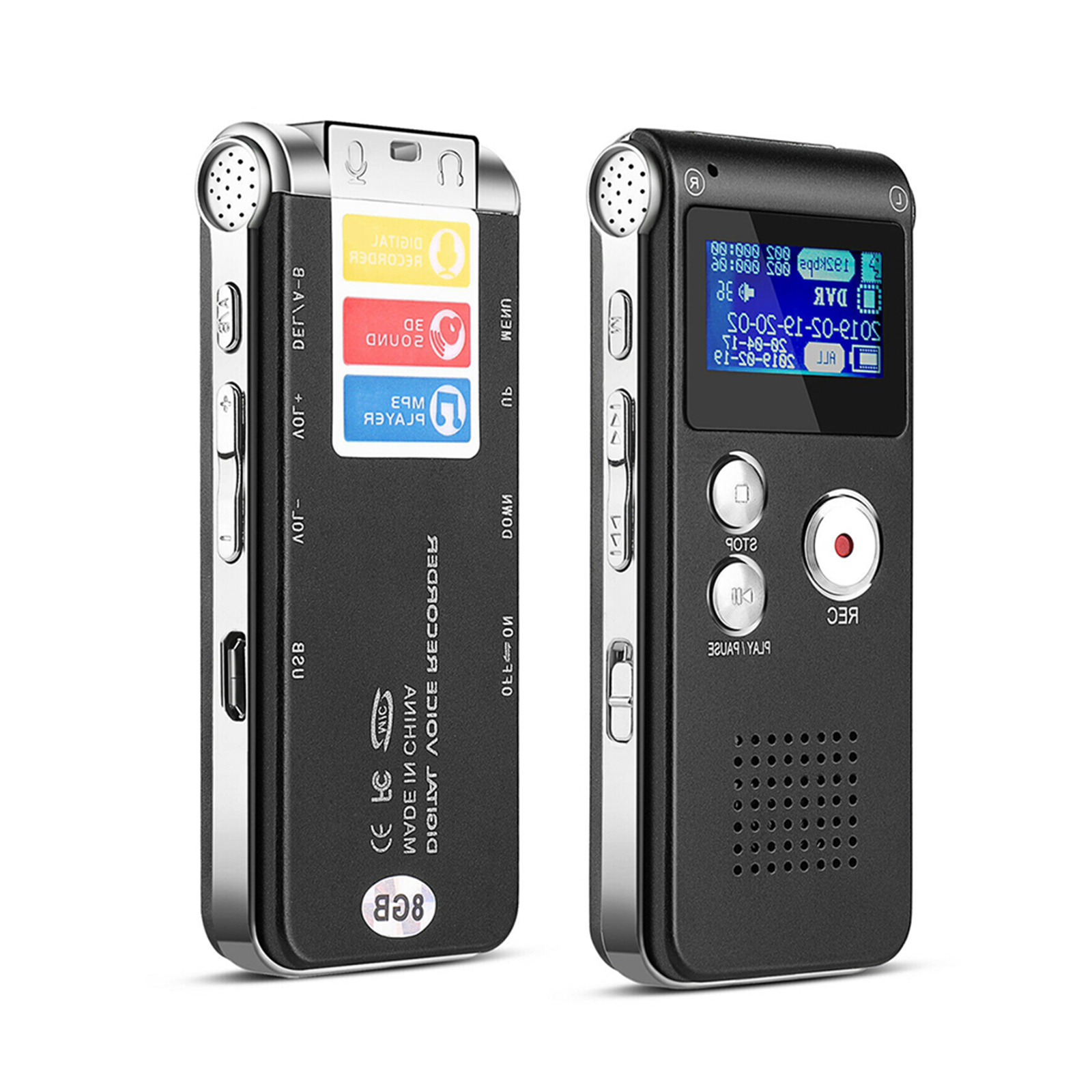 Sk-012 3-in-1 Mini USB Flash Disk Drive Digital Audio Voice Recorder 3D Stereo