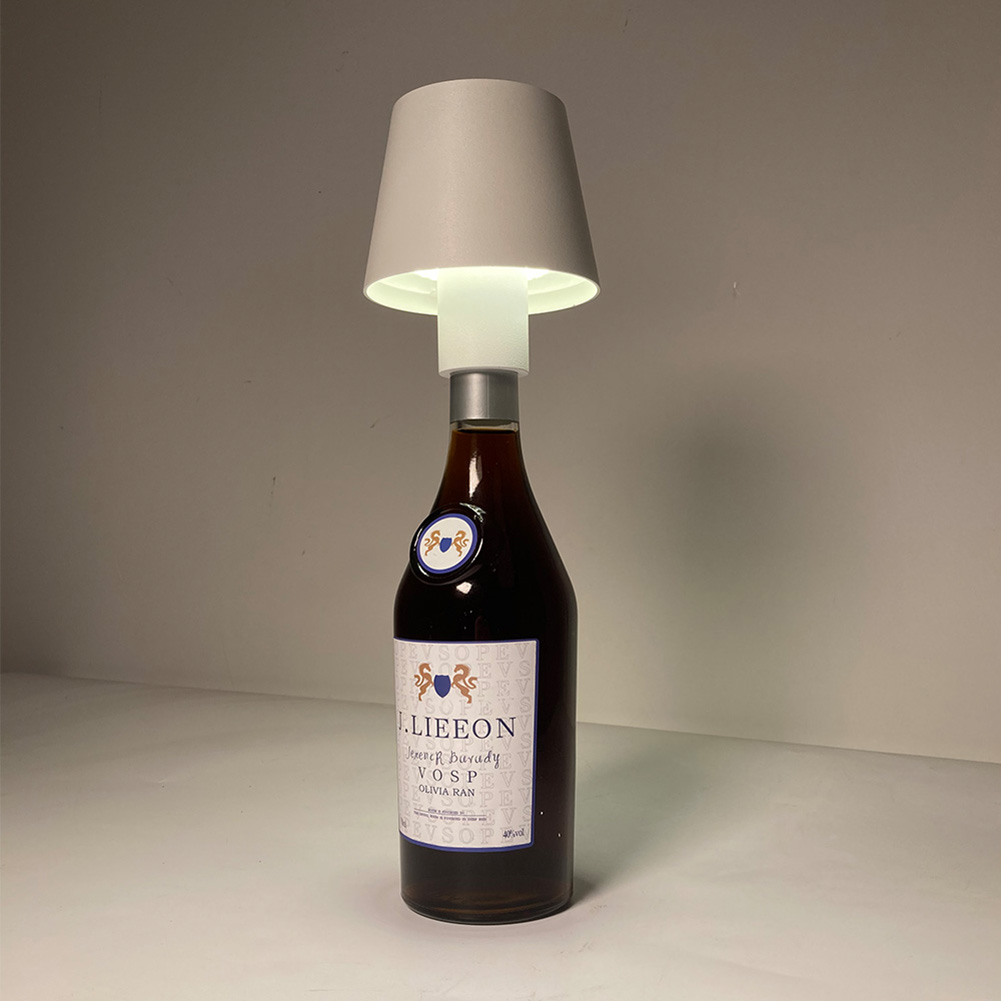 Led Table Lamp Portable Creative Bottle Lamp Head Rechargeable Wireless Design