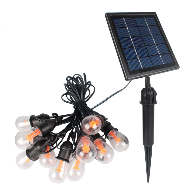 12LEDs 2W 8.5M Waterproof Solar Outdoor String Light for Christmas Street Garden Backyard Decor Warm white 3000K