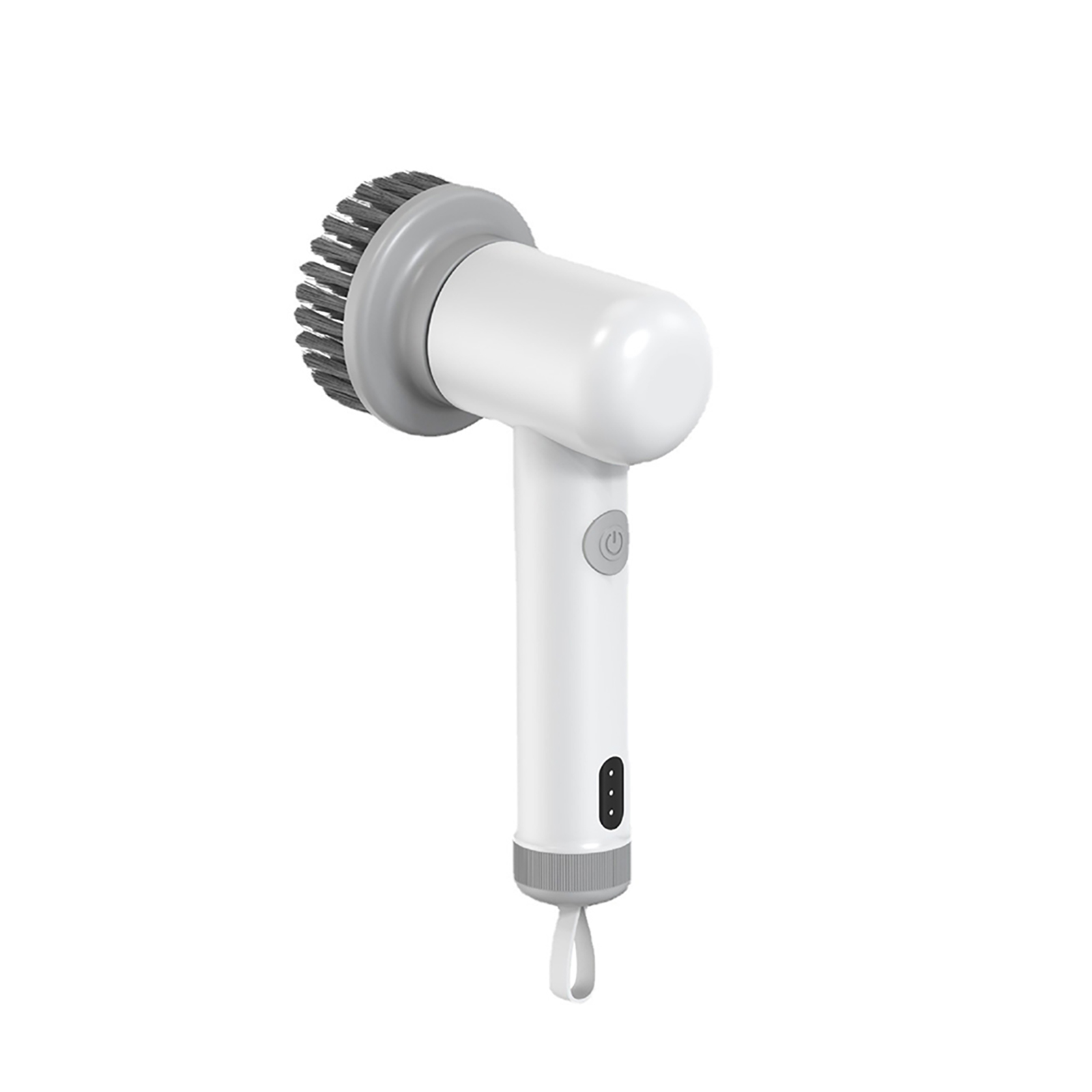 Power Spin Scrubber With 3 Replaceable Cleaning Heads Multifunctional Spin Power Scrubber, Low Noise, Waterproof And Durable, Handheld Power Scrubber For Kitchen, Cars, Bathroom White