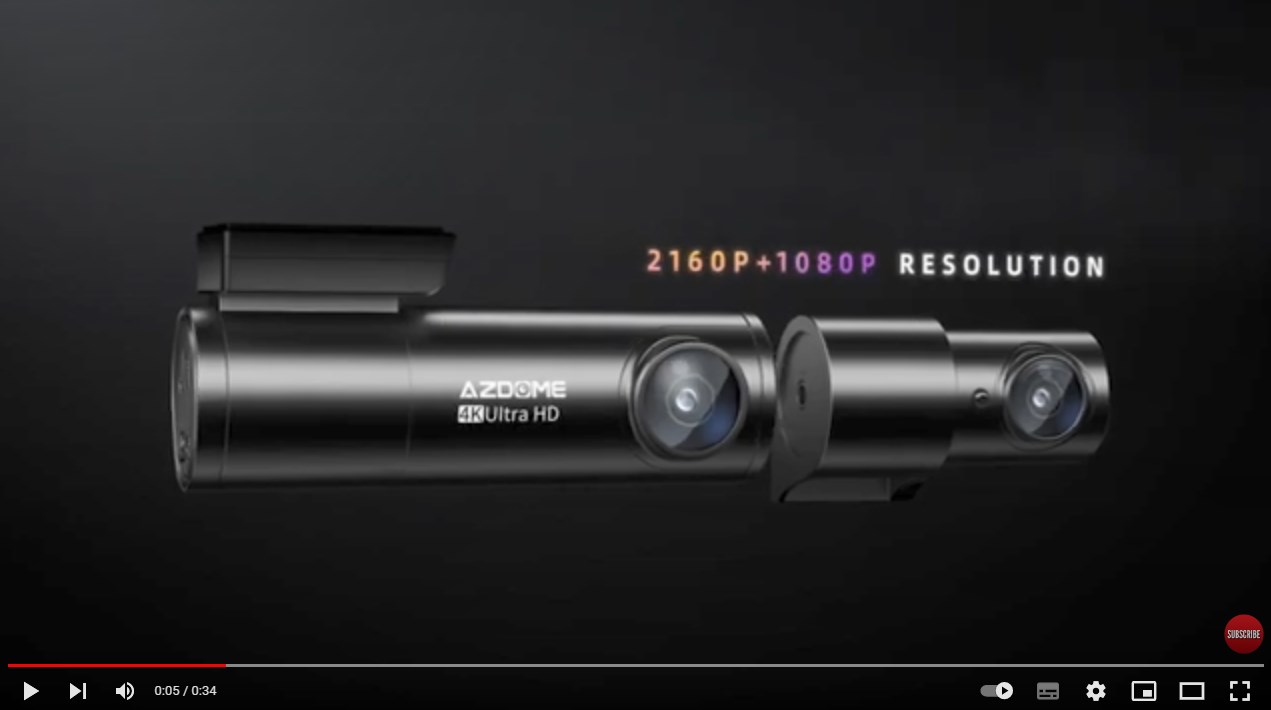 Azdome HD 1080P Dash Cam Wifi Gps Recorder G-sensor Dashcam Black