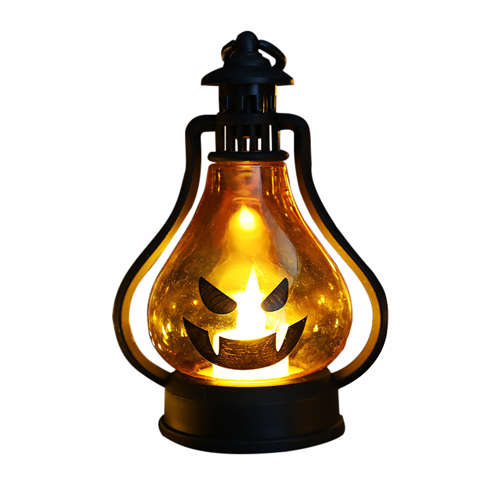 Halloween LED Candle Lamp Battery Powered Portable Lightweight Wind Light Desktop Ornament Halloween Decor Props