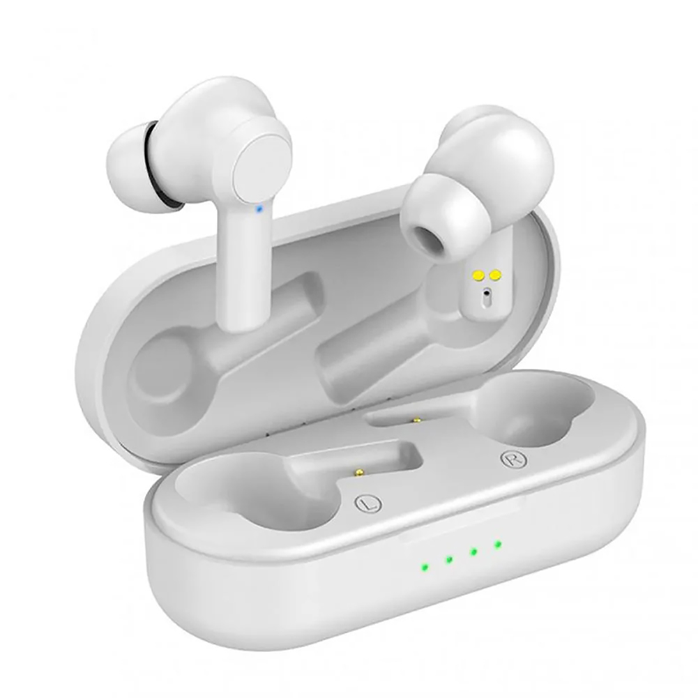 W20 Wireless Earbuds Sport Headphones 3 - 5H Playtime Ear Buds With Charging Case Earphones In-Ear Earbu For Computer Laptop White
