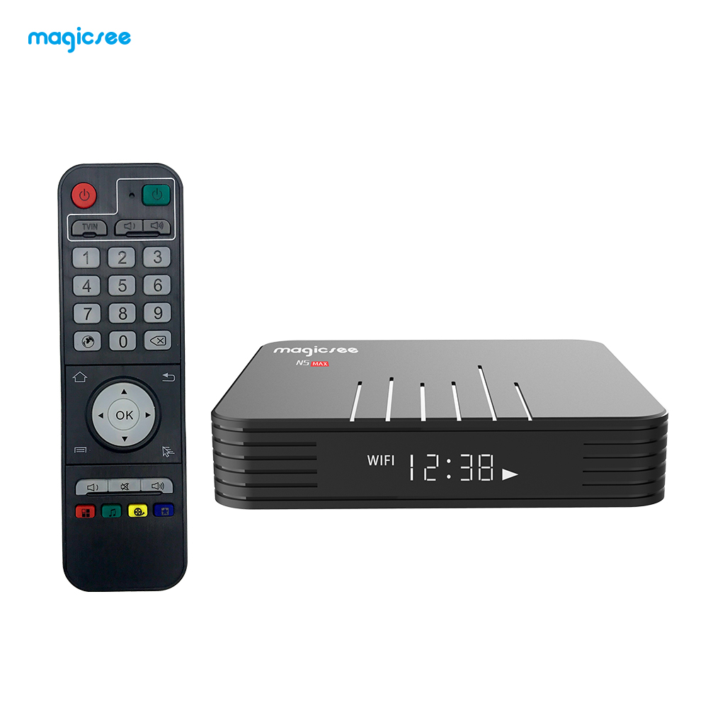 N5 Max Amlogic TV BOX S905X3 Android 9.0 4G 32G/64G Rom 2.4+5G Dual Wifi Bluetooth4.1 Smart Box 8K Set Top Box black_4 + 64GB U.S. regulations