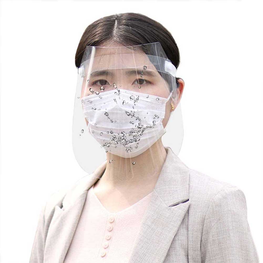 Face Shield Full Face Covering Transparent Anti Droplet Dust-proof Protect Safety Protection Visor Shield Transparent_One size