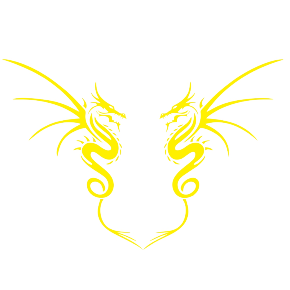 Car Head Sticker Hood Car Sticker Scratch Car Door Stickers Waterproof Reflective Modification Decal yellow