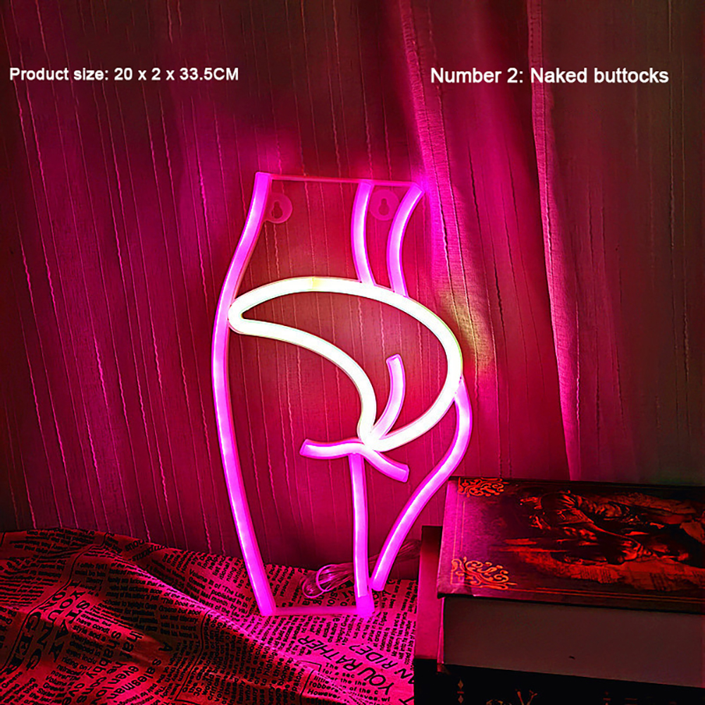 LED Light Battery/USB Powered Luminous Sexy Lady Signs Decorative Lamp For Bar Party Restaurant Shop Decoration 2