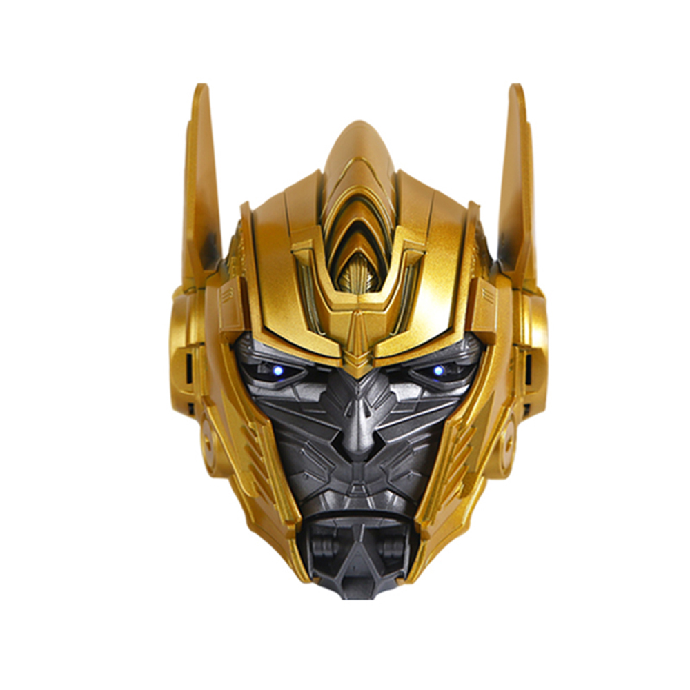 Marvel Bluetooth Speaker Optimus Prime Style Wireless Media Player Support TF Card Built-in 1200mAh Battery Gold