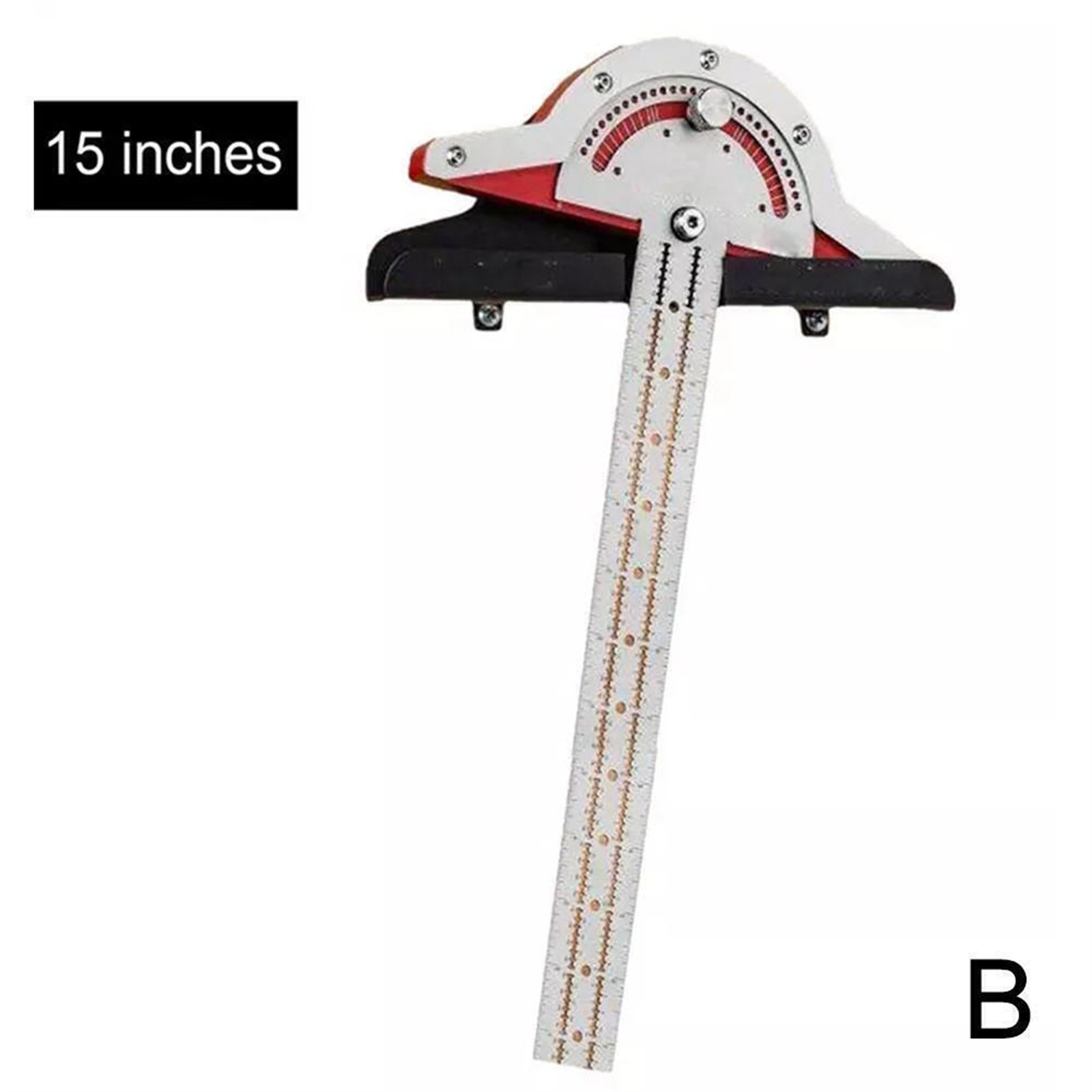 10/15/20 Inches Woodworkers Edge Ruler Protractors High Precision Angles Measure Tool Carpenter Tools 15 inches