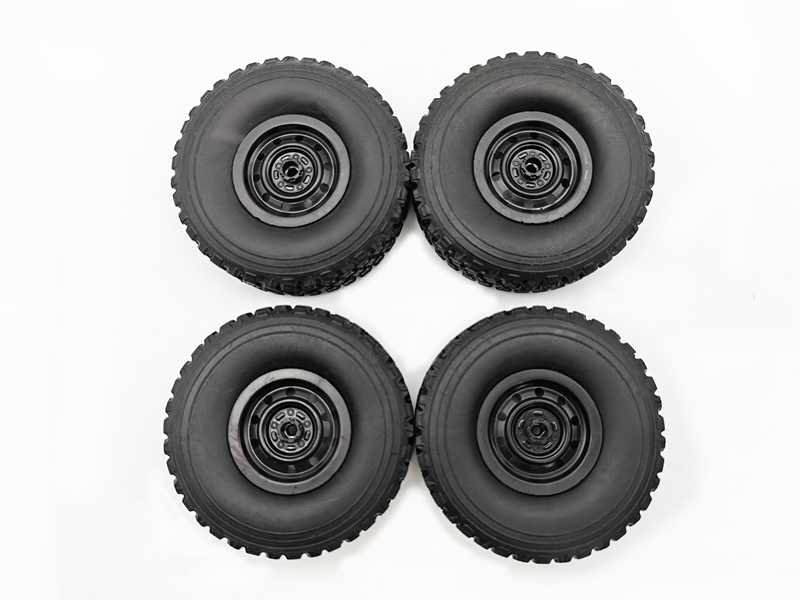 4PCS/Set HengLong WPL C34 Four-wheel Drive FJ40 Cruiser RC Auto Parts Wheel Tires