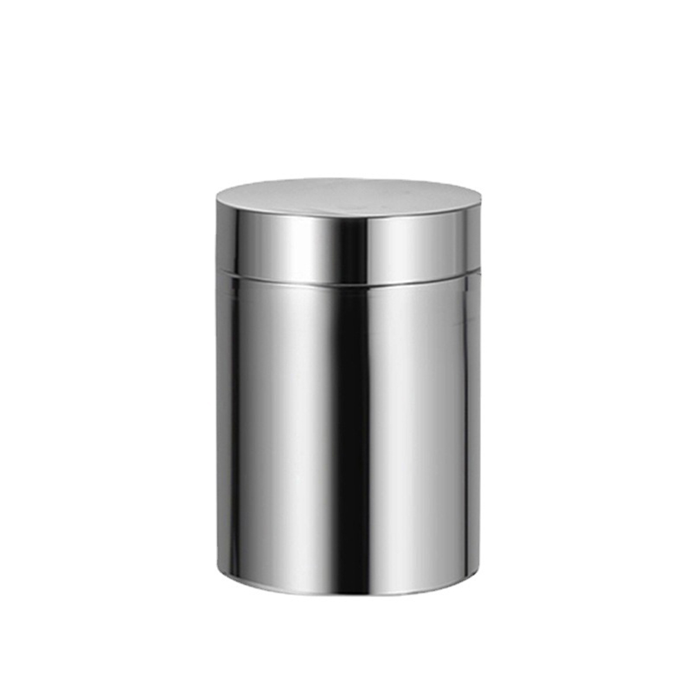 Thickened Tea Canister Stainless Steel Airtight Coffee Bean Container For Coffee Tea Cocoa Pasta 6 x 10 cm