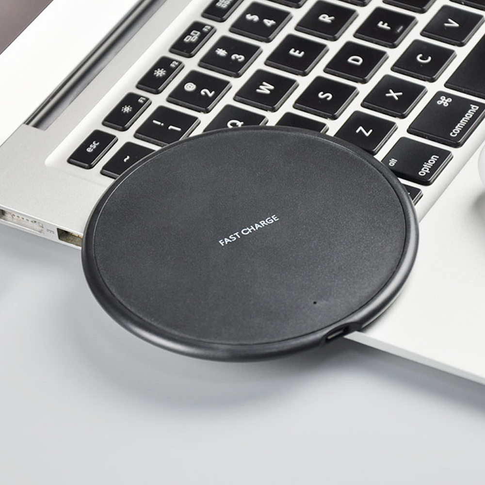 Fast Wireless Charger for Samsung Galaxy S9/S9/S8/S7/Note 9/S7 Edge USB Qi Charging Pad for iPhone XS Max XR X 8 Plus black