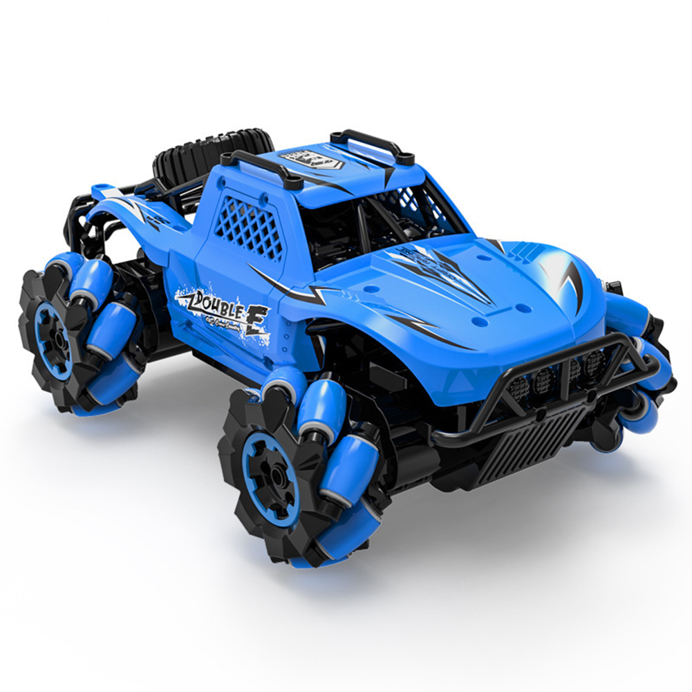 E346 Four-wheel Drive Remote Control Off-road Vehicle Traverse Climbing Car Electric High-speed Stunt Drift Car Children Toys Blue