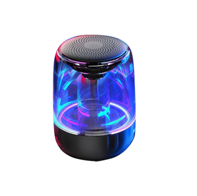 C7 Wireless Bluetooth Speakers Stereo TWS Subwoofer mini sound box portable speaker with Colorful LED Light Support TF Card Mic black_High version