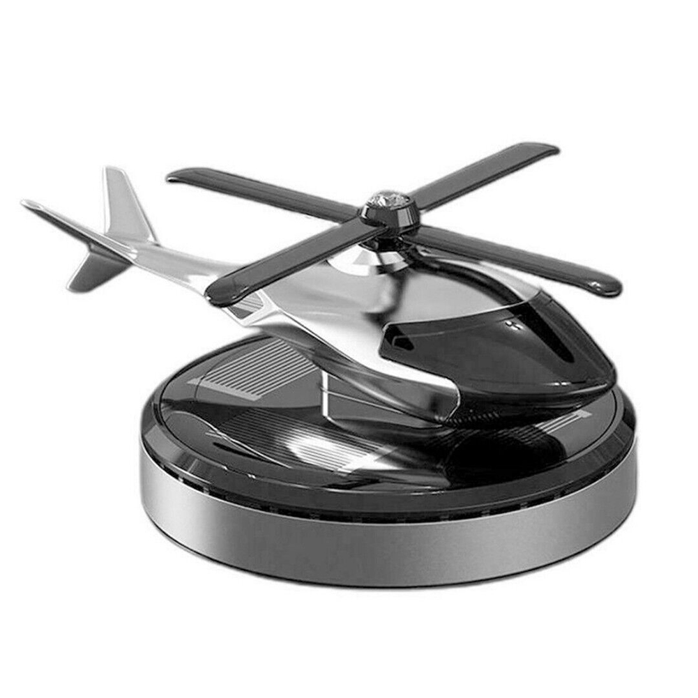 Solar Energy Rotating Helicopter Aroma Diffuser Car Air Freshener