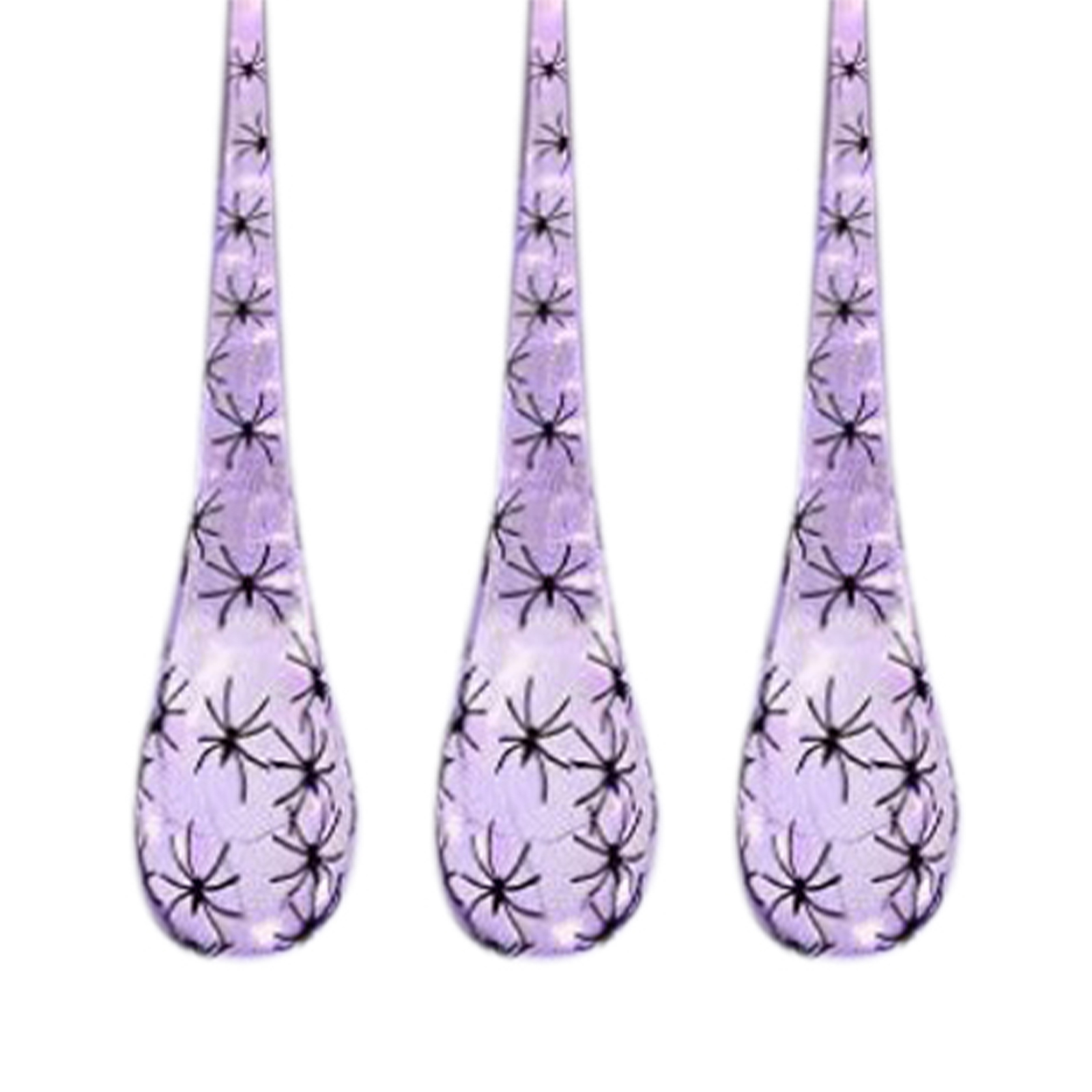 3 Pack Halloween Decoration Hanging Light Up Spider Egg Sacs Halloween Outdoor Indoor Yard Tree Hanging Ornaments purple