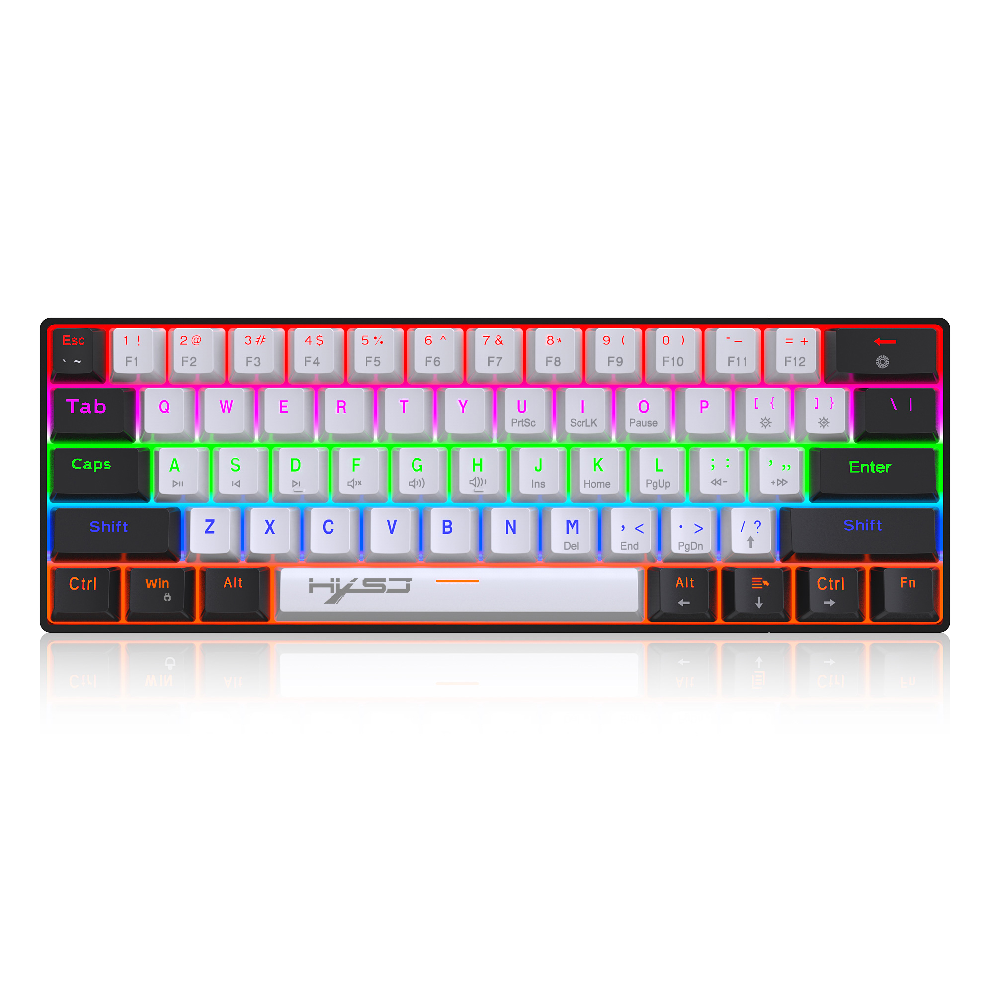 Wholesale V900bw Wired Mechanical Keyboard TypeC Interface 61 Keys