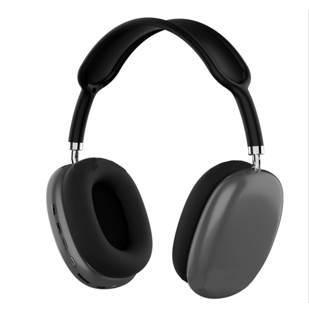 P9 Wireless Headset On-Ear Stereo Earphones Noise Cancelling Ear Buds With Mic For Cell Phone Computer Laptop Sports black