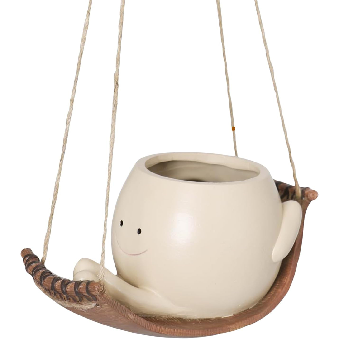 Swing Smile Face Planter Pots Wall Hanging Planters Small Succulent Pot Creative Succulents Plants Pot Basket Hanging Resin Flower Planters For Indoor Outdoor Home Decoration flowerpot
