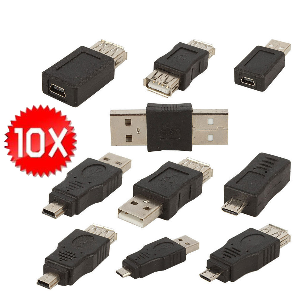 10pcs/set OTG USB Male to Female Micro USB Micro Converter Adapter Converter OCT30