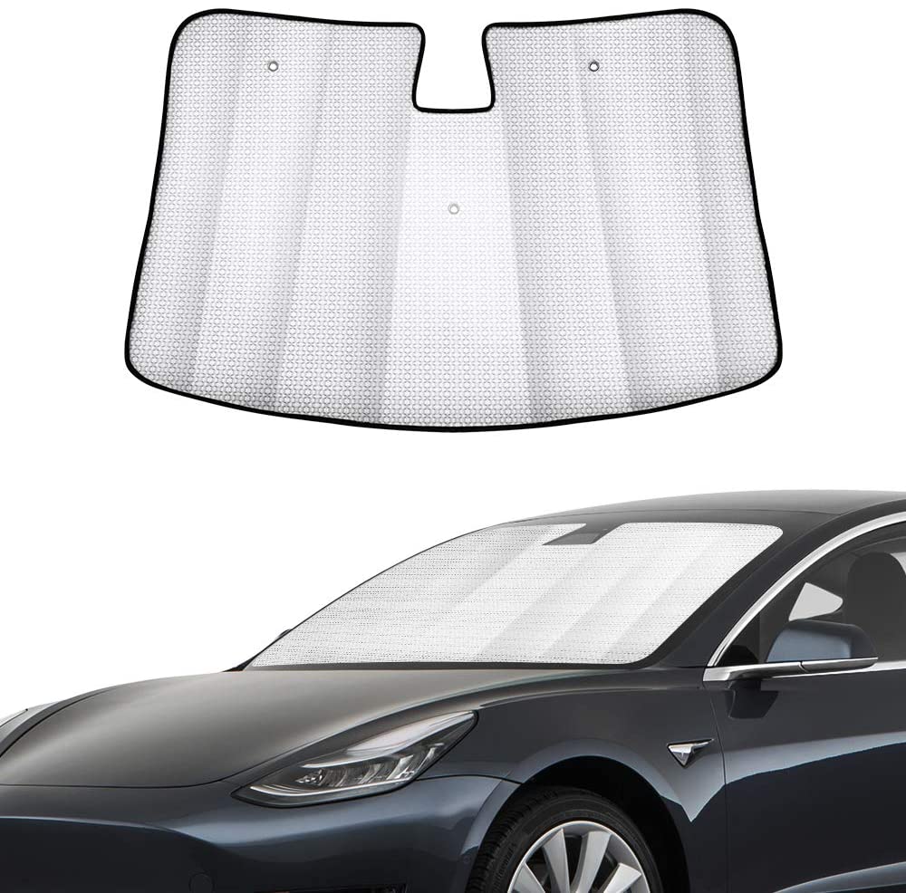Car Sunvisor Automotive Reflective WindShield Sunshade for Tesla Model 3