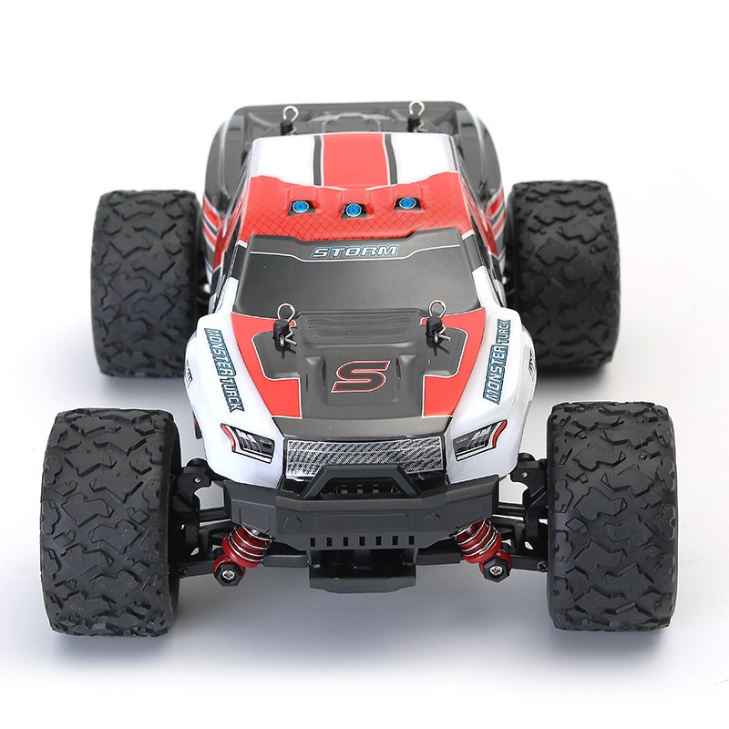 HS 18301/18302 1/18 2.4G 4WD High Speed Big Foot RC Racing Car OFF-Road Vehicle Toys red