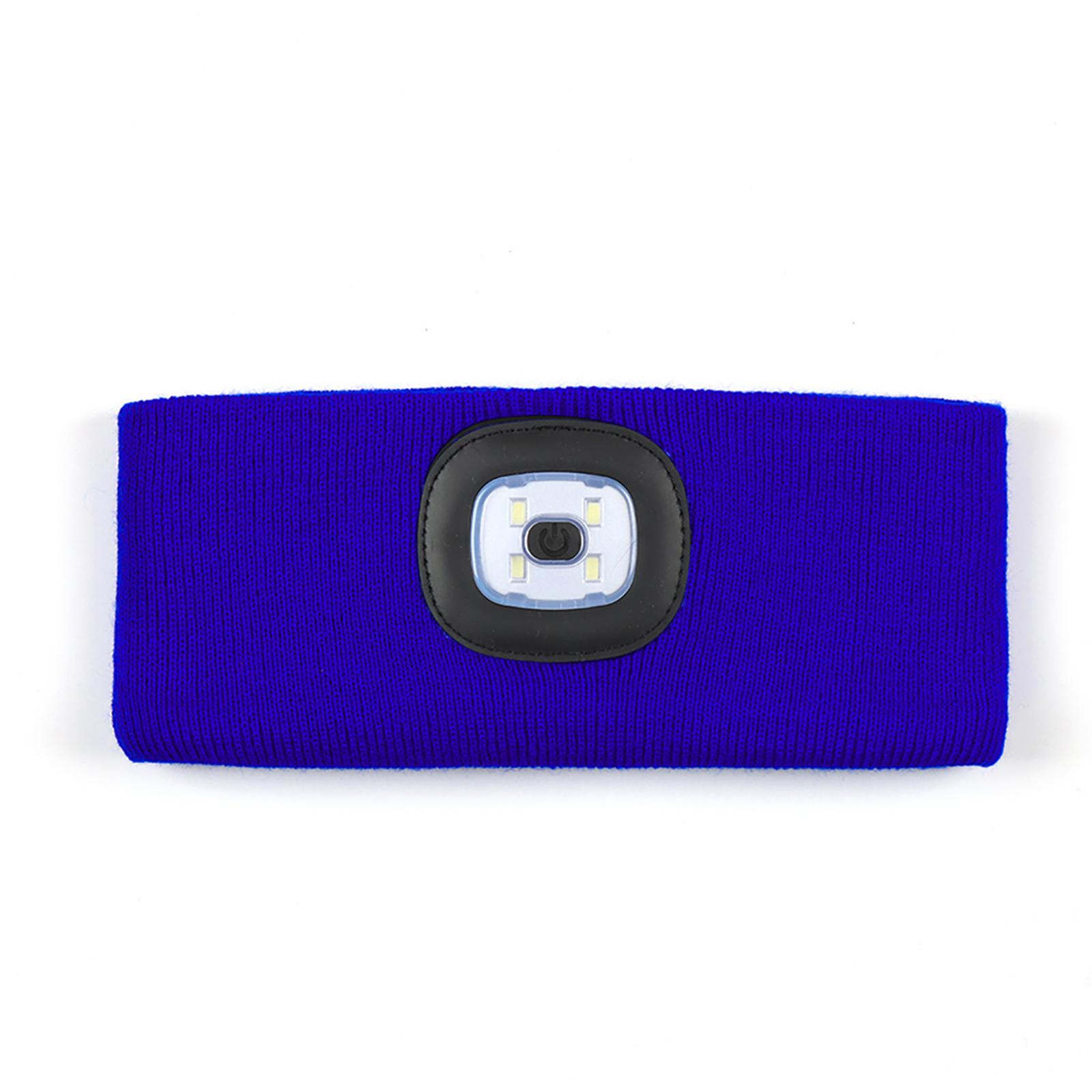 LED Sports Headband With Light, USB Rechargeable LED Headlamp Sweat-absorbing Knitted Headband For Outdoor Running Camping Fishing Hiking, Gifts For Men Women sapphire blue