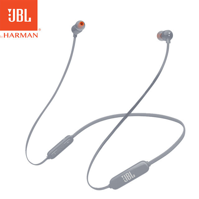 JBL T110BT Wireless Bluetooth Earphone Sports Running Bass Sound Magnetic Headset 3-Button Remote With Mic for Smartphone Music Gray