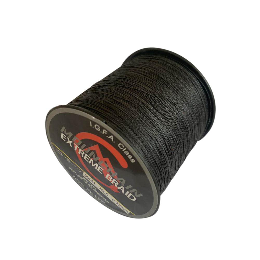 500 M Fishing  Line 8 Strands PE Braided  Strong Pull Main Line Fishing Line Fishing Tackle black_500m_20LB/0.23mm