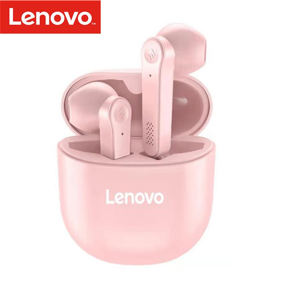 Original LENOVO PD1 TWS Wireless Earphones Bluetooth 5.0 Headphone Touch Control Stereo Bass Music Headset With Mic Pink
