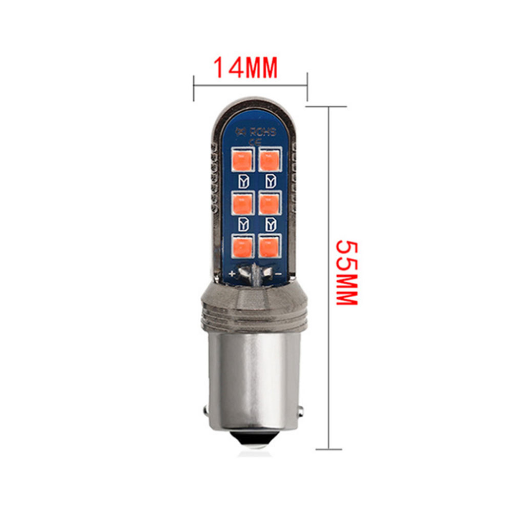 1 Pair Turn  Signal  Lamp 12smd Superbright Led Brake Lights Backup Light 1156 (red light)