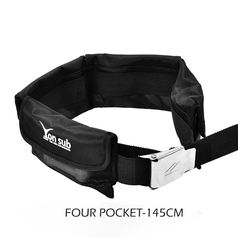 Wholesale Adjustable 4/3 Pocket Diving Weight Belt With Stainless Steel Buckle Water Sport
