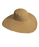 Big Beautiful Solid Color Floppy Hat, Light Brown