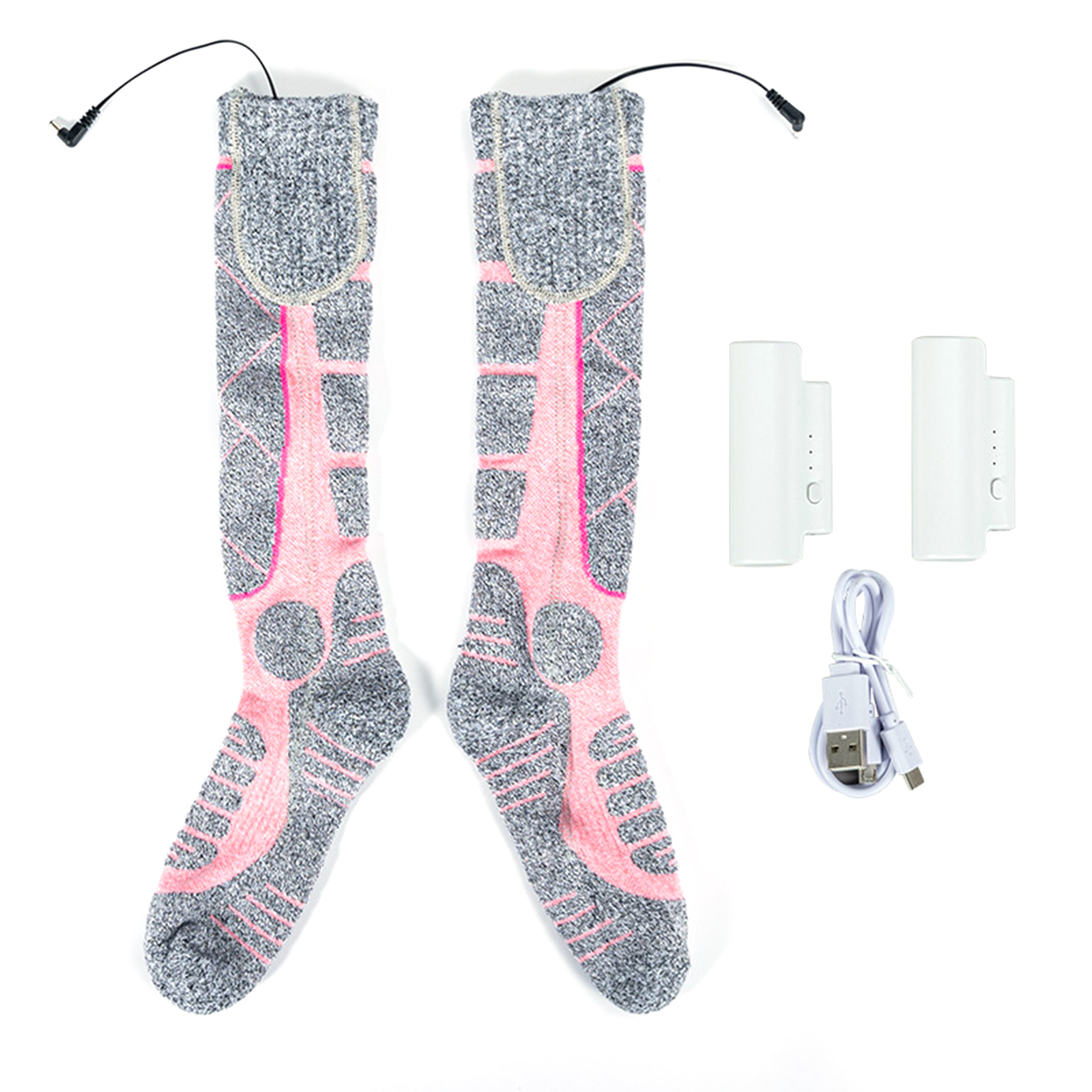 Winter Heated Socks For Men Women, Electric 3 Modes Adjustable Heated Socks, Battery Heated Socks