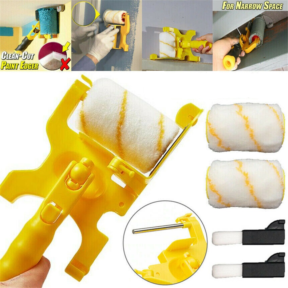 Multifunctional Cleaning Cutting Paint Trimming Machine Roller  Brush Safety Tool 1 shelf + 2 brushes + 2 rollers